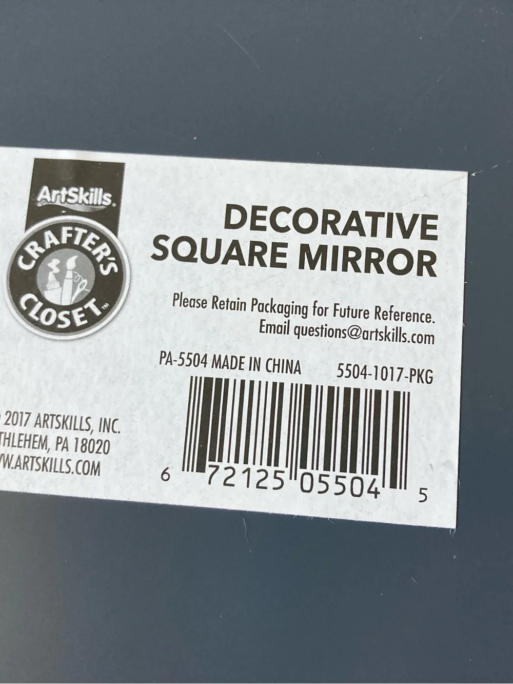 ArtSkills Crafters Closet 5in Square Decorative Mirror Tiles Lot of 2